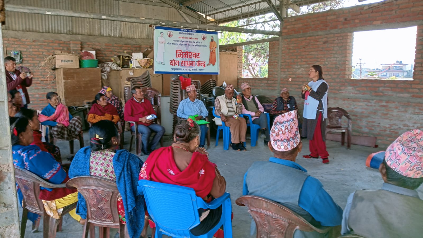 ताथलीका ज्येष्ठ नागरिकलाई सहारा परियोजनाद्वारा नसर्ने रोगसम्बन्धी अभिमुखीकरण कार्यक्रम